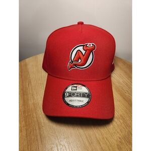 New Era Adult New Jersey Devils Red 9Forty A-Frame Snapback Adjustable Hat